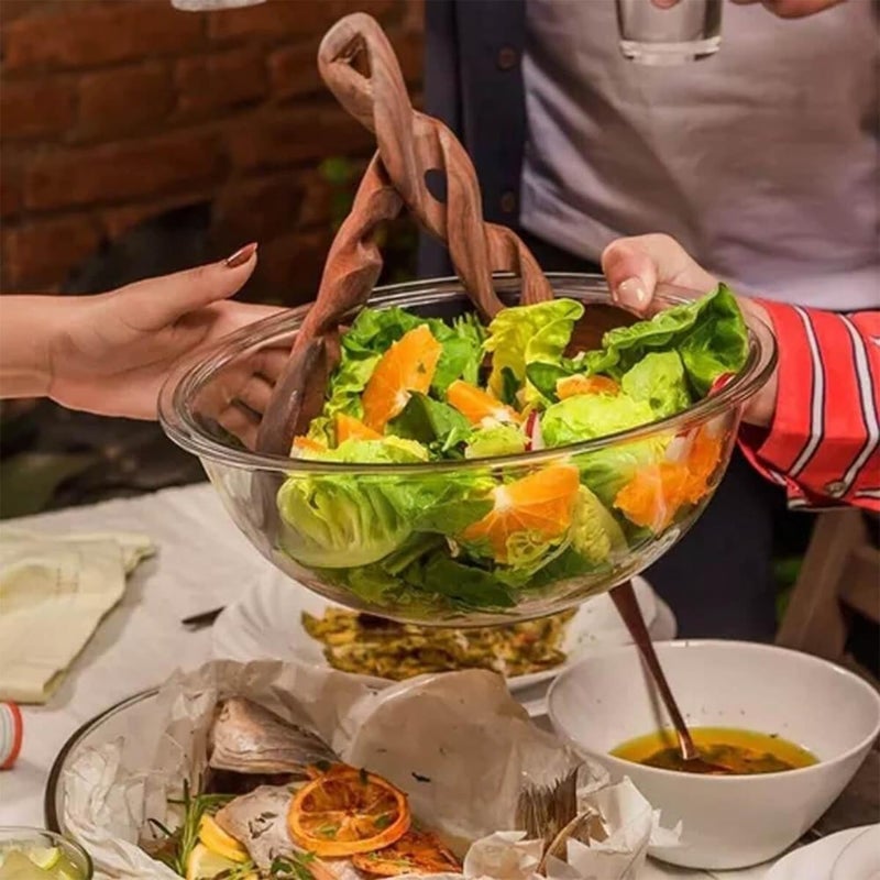 MARINEX Glass Bowl Plus 1.5L – Durable Heat-Resistant Borosilicate Mixing & Serving Bowl | Transparent Multi-Purpose Medium Glass Bowl | Microwave, Freezer & Dishwasher Safe - Image 3